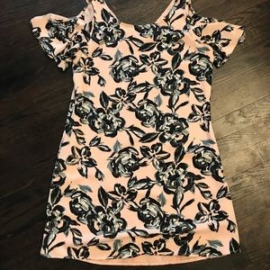 Pale Pink Shoulderless Spring Dress